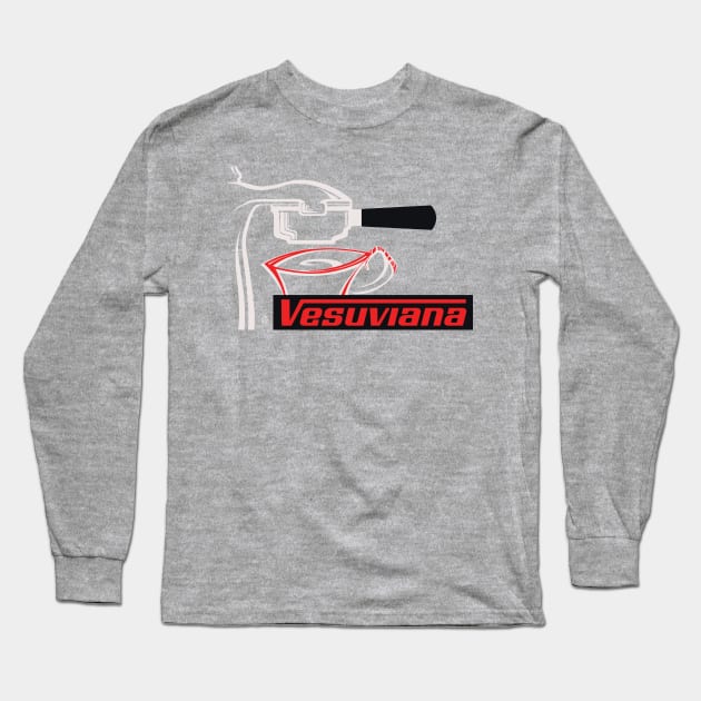 Vintage Vesuviana Espresso Machine Long Sleeve T-Shirt by StudioPM71